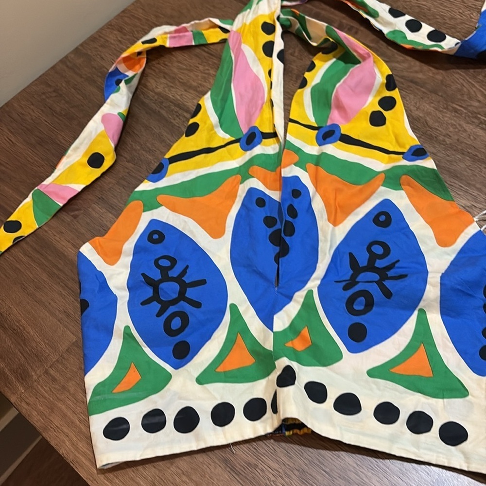 NWT. Joie Colorful Print Halter Top Size Small - Picture 4 of 10